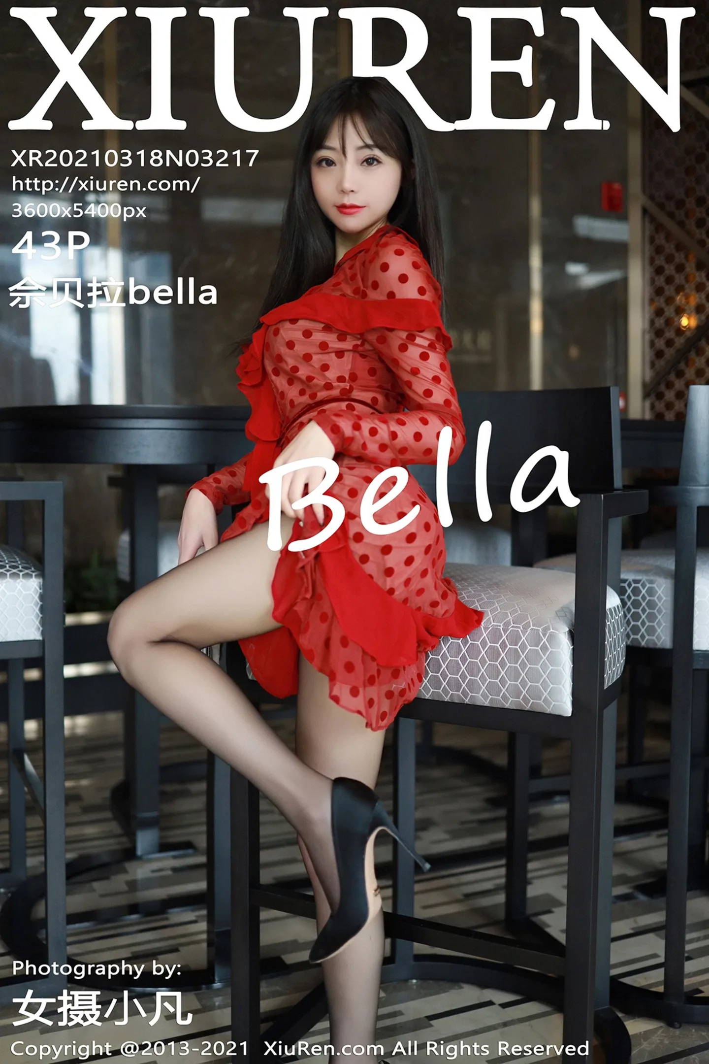 [XiuRen秀人网]VOL.3217 嫩模佘贝拉bella广州旅拍私房红色连衣裙露红色内衣撩人诱惑写真43P-秀人网官方网站